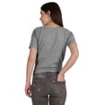 thumbnail image 4 of Inkmeso Summer Twist Front Knot Crop Top For Women With Short Sleeves Tee Shirts, 4 of 8