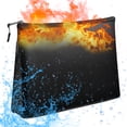 thumbnail image 2 of Sac d'Argent Ignifuge Résistant au Feu et à l'Eau Sac de Documents Extensible Pochette de Rangement avec Fermeture Éclair Grande Capacité pour Documents A4 Espèces, 2 of 7