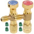 thumbnail image 1 of MasteelfCA 2pcs Car Air Conditioner Refrigeration Converting Adapter Fluoride Adding Valves, 1 of 7