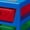 Blue, variant on Lego - 3 Drawer Storage Rack