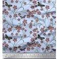 thumbnail image 1 of Soimoi Viscose Chiffon Fabric Insect,Leaves & Flower Floral Fabric Prints by Yard 42 Inch Wide, 1 of 2