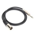 thumbnail image 4 of XLR Male TRS Cable Balanced 6.35mm Audio Line for Microphones Stage DJ, 4 of 8