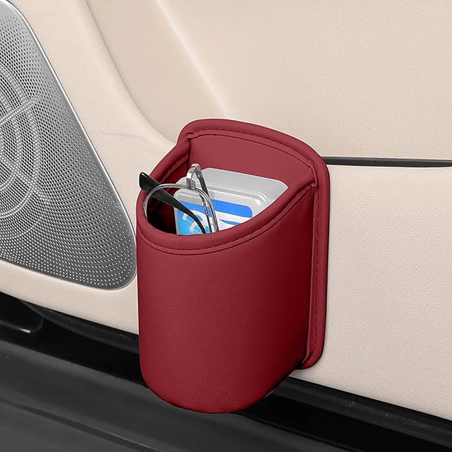TopLLC Hooks for Hanging Car Door Side Storage Box Car Seat Back Multifunctional Storage Water Cup Side Storage Beverage Multi functional cup holder