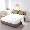 thumbnail image 3 of YST Eastern Dragon 7-Piece Comforter Set, Vintage Retro Japanese Style, Animal Theme, Blue, Floral, Full, 3 of 4