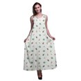 thumbnail image 1 of Bimba Robe Longue Décontractée pour Femmes en Rayonne à Bretelles Spaghetti, Maxi Robe d'Été - Petit, 1 of 5