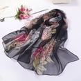 thumbnail image 3 of Birdeem Mode Femmes Foulard Longue Douce à Imprimé Floral Foulard Châle en Soie Simulée, 3 of 4