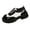 White, variant on Women's Casual Shoes Color Matching Round Toe Women's Casual LaceUp Loafers Thick Heel MidHeel Comfort Shoes Extra Wide Women's Shoes