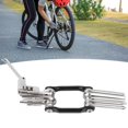 thumbnail image 1 of Stainless Steel T25 Portable Tool, T25 Portable Tool, T25 Star Wrench Practical Cross-Screw 11-in-1 For Bicycle Maintenance Various Parts Removal Tools, 1 of 8