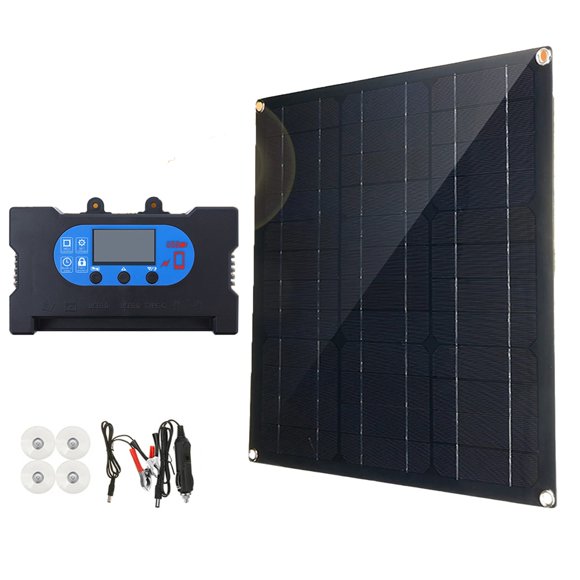 suyin Kit de Panneau Solaire 30W 12-18V Flexible Monocristallin Haute Transmission Solaire