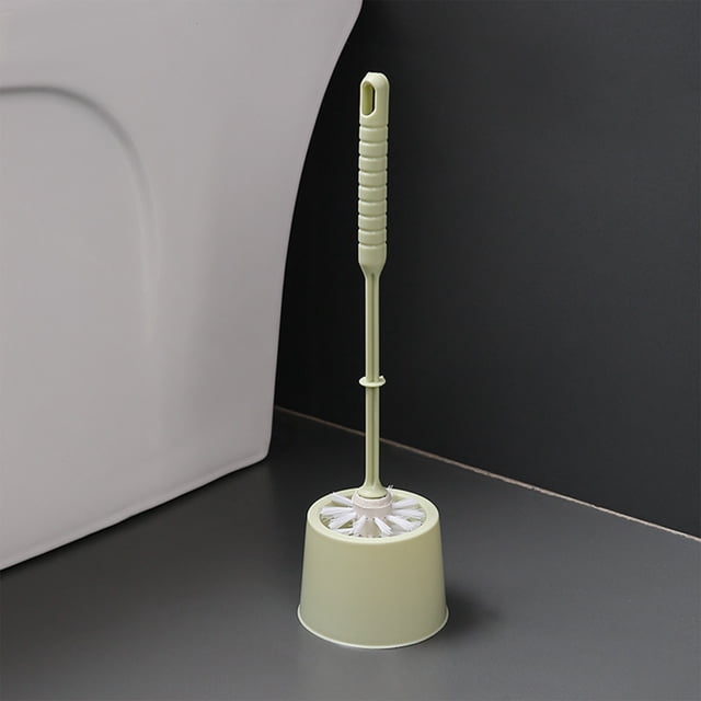 Compact Toilet Bowl Brush and Cleaner Set with Ergonomic Handle for Bathroom Cleaning and Storage