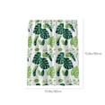 thumbnail image 3 of Waterproof Shower Curtain Bathroom Set Polyester Fabric with Grommets Non Slip Liner Thick Textured Modern Monstera Leaf Tropical Pattern Decor for Bathtub and Stall Water Resistant Washable Curtains, 3 of 6