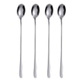 thumbnail image 1 of Binwennn 9 Inch Long Handle Iced Tea Spoon Coffee Spoon Ice Spoon Stainless Steel Mixing Spoon Set Of 4 Dining Room Table Set for 4 Outdoor Dining Table Set for 4 round Small Table Set Indoor Raffia, 1 of 6