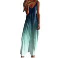 thumbnail image 1 of Kcodviy Robes Maxi pour Femmes Robe Maxi Été Sans Manches Boho Décontractée Robes pour Femmes Col en V Longues Robes Décontractées Longueur Genou pour Femmes Robe de Plage pour les Vacances, 1 of 5