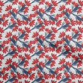 thumbnail image 1 of oneOone Tissu Polyester Spandex Rouge Floral Diy Couture Tissu Imprimé Tissu au Mètre 56 Pouces de Large, 1 of 4