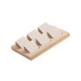 thumbnail image 4 of kurtrusly Wood Earring Card Holder w/ Tray Jewelry Display for Accessory 6 Pair Cream 5Set, 4 of 6