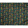 thumbnail image 4 of oneOone Polyester Lycra Fabric Leaves & Floral Block Print Sewing Fabric BTY 56 Inch Wide, 4 of 4