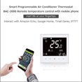thumbnail image 2 of Thermostat BAC-2000ELZB Central Air Conditioning TUYA ZIGBEE Intelligent Constant Temperature LCD Screen 5-95 (℃) Wireless Controller Fan Coil Unit Smart Home Controller Panel, 2 of 8