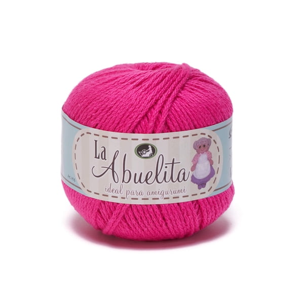 La Abuelita - Fil 100 % Coton (50 Grammes) - Idéal pour Amigurumi - 35 Fuchsia