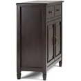 thumbnail image 3 of Atlin Designs Wood Dark Chestnut Brown Storage Cabinet Rectangular Adjustable Shelves 40"W x 15"D x 36"H Assembly Required, 3 of 10
