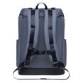 thumbnail image 5 of KAUKKO Vintage Casual polyster and Leather Rucksack Backpack (Nylon Grey), 5 of 5