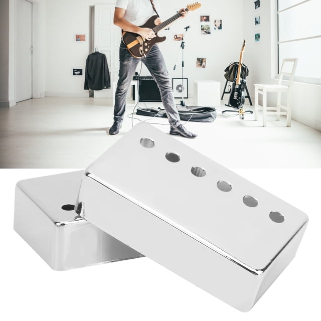 Electric Guitar Humbucker Covers, Nickel Portable 2Pcs Durable Guitar Pickup With High Strength For Musical Instrument Accessories For Electric Guitar