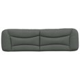 thumbnail image 3 of vidaXL Coussin de Tête de Lit Gris Foncé 193 cm Tissu, 3 of 5