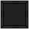 thumbnail image 2 of vidaXL Table Basse Noire 60x60x35 cm Verre Trempé, 2 of 4