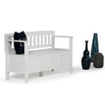 thumbnail image 2 of SIMPLIHOME Brooklyn Banc de Rangement d'Entrée de 48 Pouces de Large avec Charnière de Sécurité, Multifonctionnel Contemporain en Blanc, 2 of 8