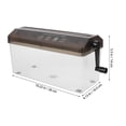 thumbnail image 2 of SKISUNO Black Compact Manual Paper Shredder Portable Desktop Device for Home Office Documents, 2 of 7