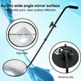 thumbnail image 3 of Undercarriage Inspection Mirror, Under Vehicle Inspection Mirror High Strength Acrylic Aluminum Structure Shatterproof with Detachable Light for Goods Shelves, 3 of 7