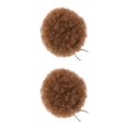 thumbnail image 1 of VONKY Convenient Synthetic Afro Ponytail Clip Lightweight And Comfortable To Wear Brown 2Set, 1 of 6