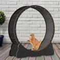 thumbnail image 4 of GROWTH TANK Roue d'Exercice pour Chat, Jouets d'Intérieur, Roue de Course pour Chat, Tapis Roulant pour Chat, avec Tapis L, 4 of 9