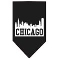 thumbnail image 1 of Chicago Skyline Sérigraphie Bandana Noir Grand, 1 of 1