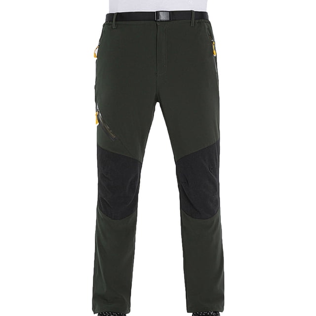 Penkiiy Pantalon de Randonnée Homme Liquidation Pantalon à Enfiler pour Homme Été Respirant Sports de Plein Air Pantalon d'Alpinisme Pantalon Pantalon Vert Armée