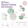 thumbnail image 4 of Melii Silicone Toddler Mealtime Set, 8-Piece (2 Suction Bowls, 2 Plates, 2 Cups, 4 Utensils), Multicolor, 4 of 6