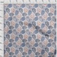 thumbnail image 4 of oneOone Polyester Lycra Dusty Blue Fabric Leaves Craft Projects Decor Fabric Printed By The Yard 56 Inch Wide, 4 of 5