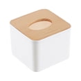 thumbnail image 2 of Oleegame 2PC Spoon And Lid Rest Wooden Tissue Box With Multiple Of Tissue Storage Container Pink, 2 of 3