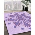 thumbnail image 3 of Ahgly Tapis Rectangulaire Lavable en Machine Intérieur Transitionnel Fleur Rose, 2 Pieds x 3 Pieds, 3 of 7