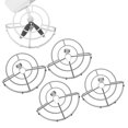 thumbnail image 1 of Protection d'Hélices de Drone, Couverture de Protection en Matériau ABS PC, Design à Dégagement Rapide, Couleur Grise pour Mini Gris, 1 of 8