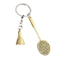 thumbnail image 3 of Simulated Badminton Keychain Pendant | Silver Alloy Souvenir | Sports Lovers Gift | Durable 8x3cm Accessory | Novelty Racket & Shuttlecock Design | 1 Piece, 3 of 8