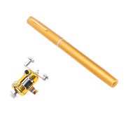 Portable Pocket Telescopic 37.4inch Mini Pen Fishing Rod, Small Pen Fishing Pole with Reel, Lightweight Fishing Rod Reel Combo for River Lake Ice Fishing