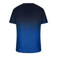 thumbnail image 5 of LSLJS Mens Gradient Print T-Shirt Fitness Muscle Short Sleeve Shirts V-Neck Athletic Pullover Top, 5 of 5