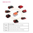 thumbnail image 2 of Power Wheel Adapter Compatible for Black Decker Stanley Porter Cable Lithium Battery 18v 20v, 2 of 4