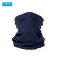 thumbnail image 3 of Uxcell Neck Gaiter, 4 Pack Breathable Cooling Face Cover Scarf for Cycling Running, Navy Blue, 3 of 7