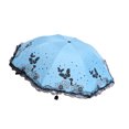 thumbnail image 2 of tredstone Dual Lace Umbrella Exquisite Butterflies Pattern Suitable For Any Occasion Lace Side Umbrella Polyester Sun Umbrella blue 1Set, 2 of 6