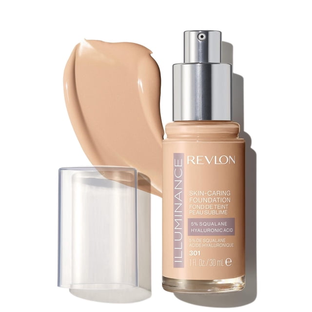 Revlon Illuminance Skin-Caring Liquid Foundation Makeup, Medium Coverage