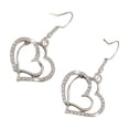 thumbnail image 3 of Heart Necklace for Couples,Peach Heart Shaped Necklace Earring Set,Earring and Necklace Set, 3 of 7