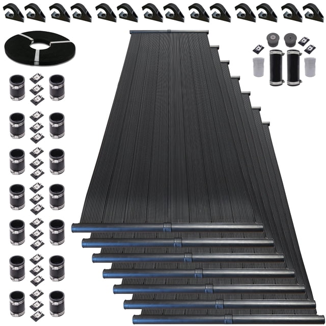 Highest Performing Design - DIY Solar Pool Heater Kit - 15-20 Year Life Expectancy (7-4x12 / 2" I.D. Header)