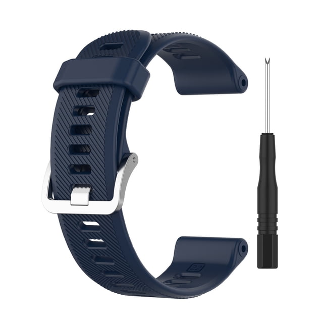 Hearth & Gear Gar Min Forerunner 745XT Silicone Strap Official Accessory With Quick Release Tool For Convenient And Secure Fit Solar Tough 6-in-1 Men Sports Watch with Alarm Men Women%27s+watch Mens