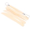 thumbnail image 2 of KAKOWELY clay carving tool 5 Pcs Polymer Clay Sculpting Tools Set Pottery Tool Kit Ceramic Pottery Clay Ribbon Wood Modeling Tools Kit For Embossing Carvings Tools And Supplies, 2 of 5